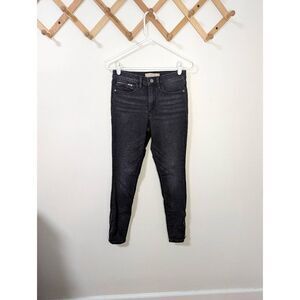 Athleta Sculptek Black Zipper Ankle High Rise Skinny Jeans - Size 4